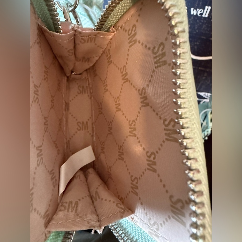 Steve Madden Quilted Mint Green Crossbody Bag - Picture 8 of 10